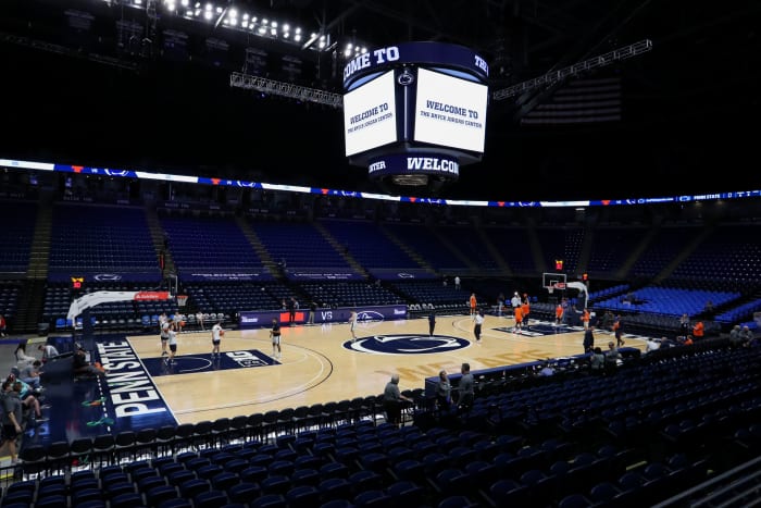 A general view of Penn State University's Bryce Jordan Center.